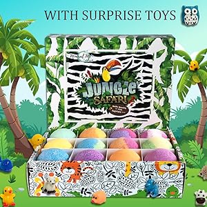 Bath Bomb for Kids with Toys Inside (12 pcs )