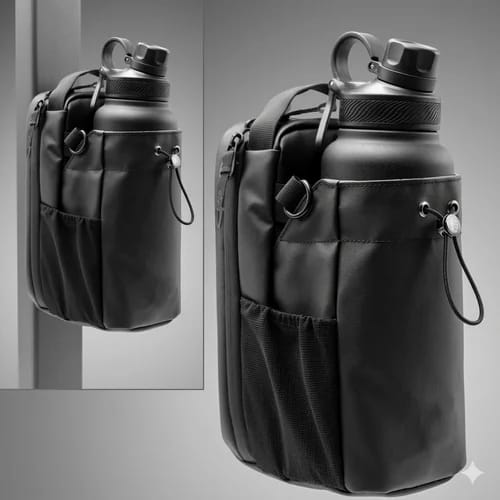 Magnetic Gym Bag for Men & Women, Sling Water Bottle Holder