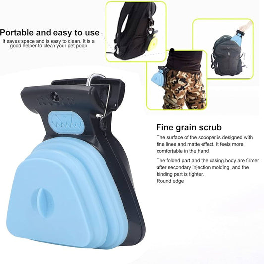 Dog Pooper Scooper with 1 Roll Waste Cleaner