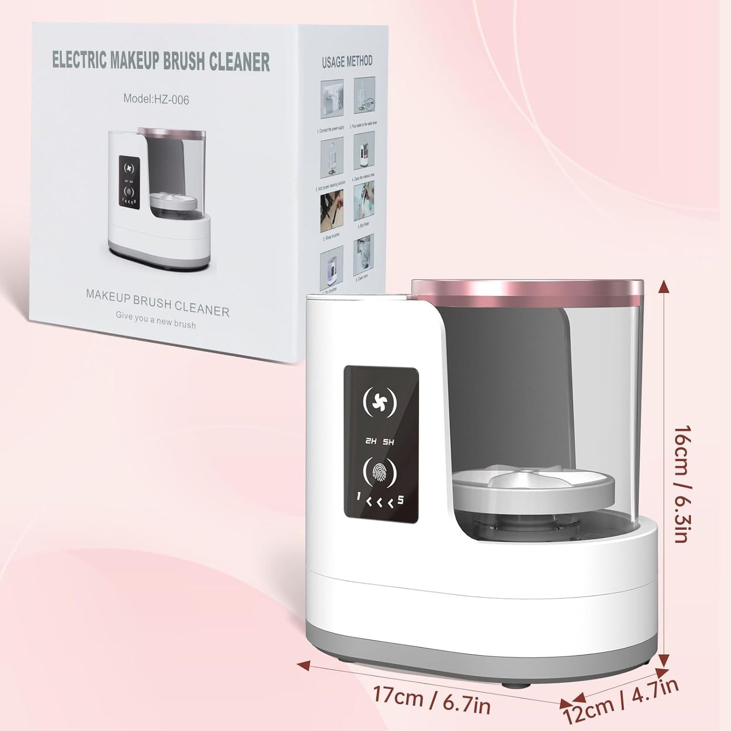 Electric Makeup Brush Cleaner & Dryer Machine,