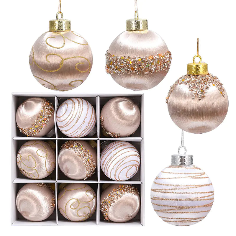 Holiday Charm 8cm Foam Ornaments (9pcs)
