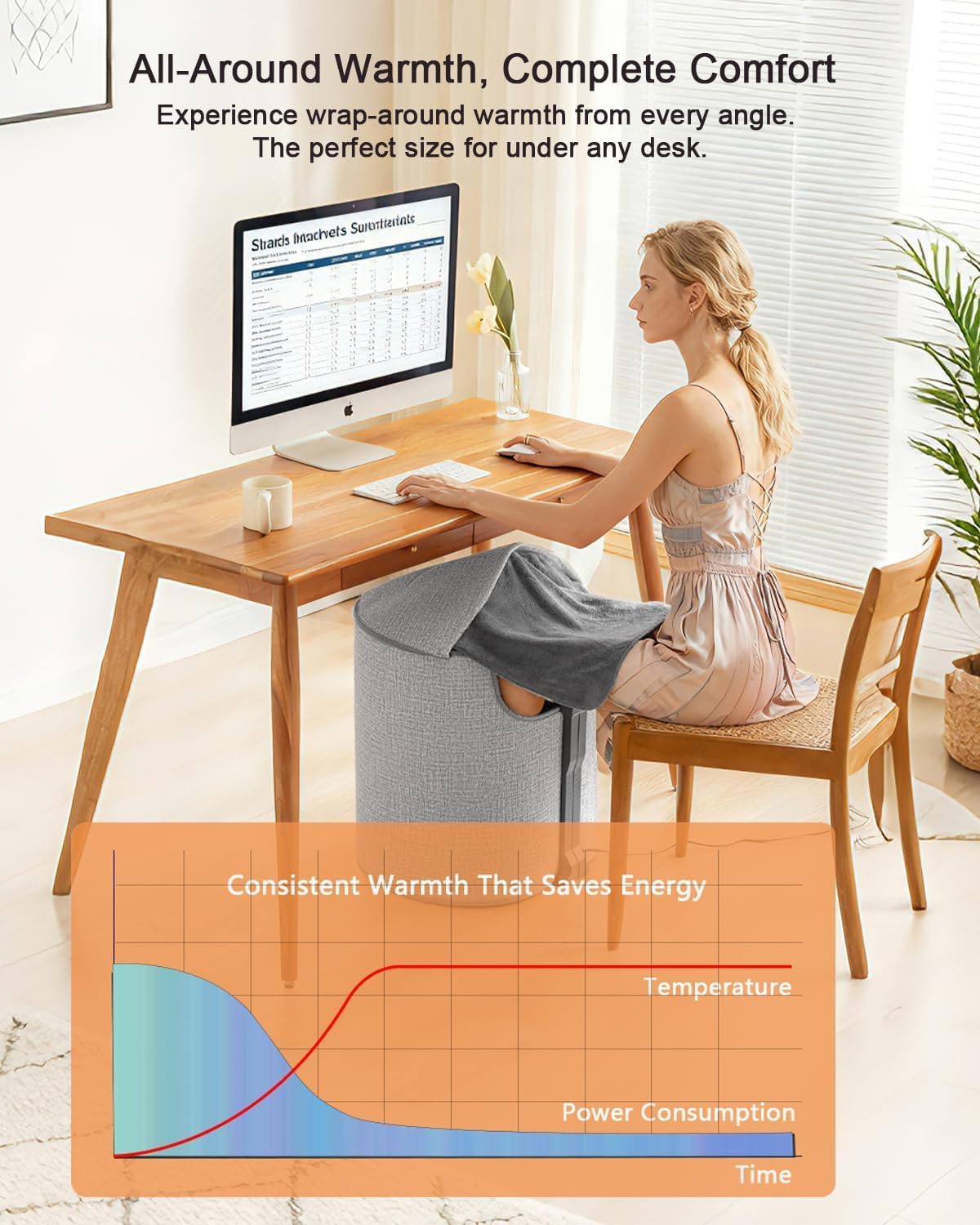 Portable Under Desk Heater Foot Warmer