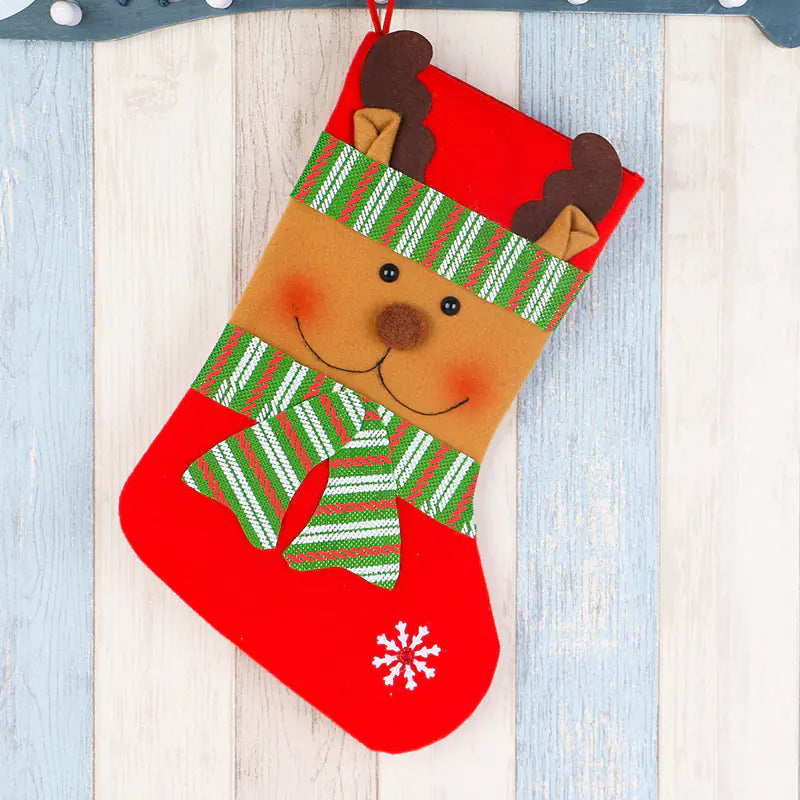 Festive Christmas Stocking Gift Holder