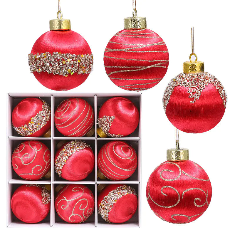 Holiday Charm 8cm Foam Ornaments (9pcs)