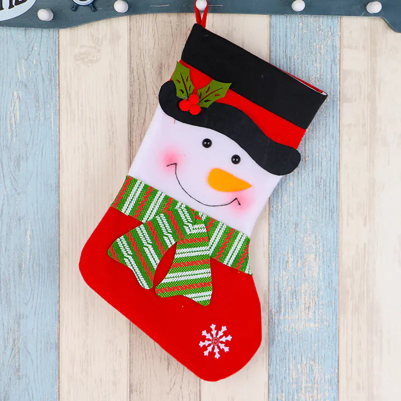 Festive Christmas Stocking Gift Holder