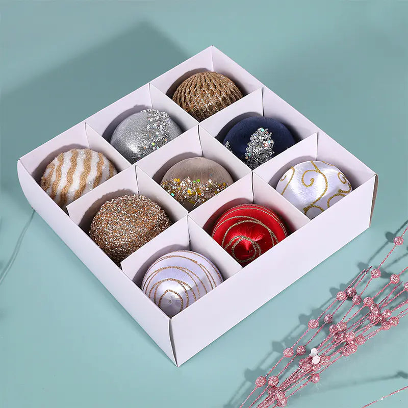 Holiday Charm 8cm Foam Ornaments (9pcs)