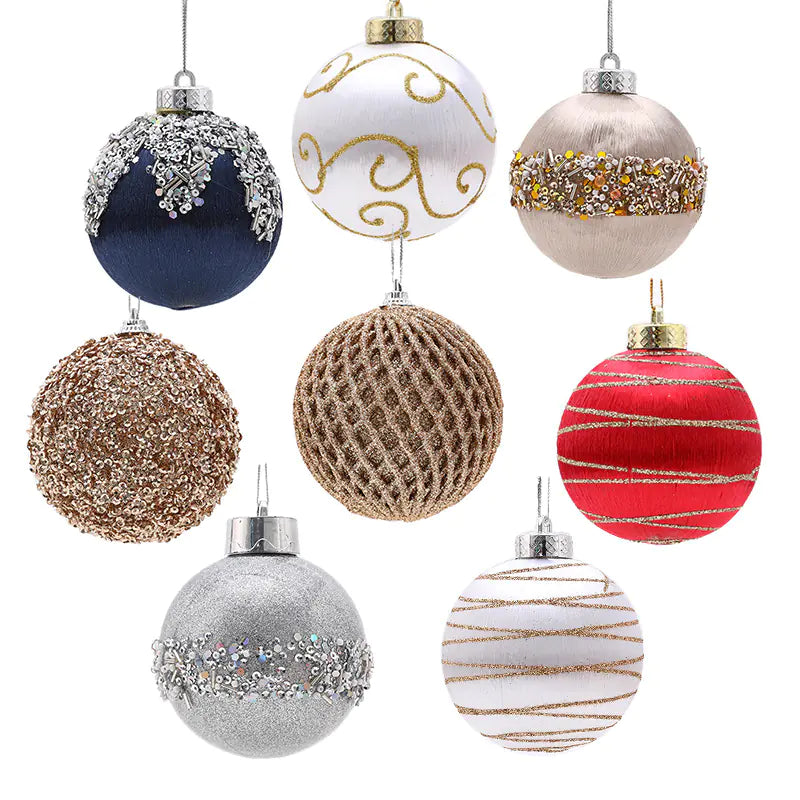 Holiday Charm 8cm Foam Ornaments (9pcs)