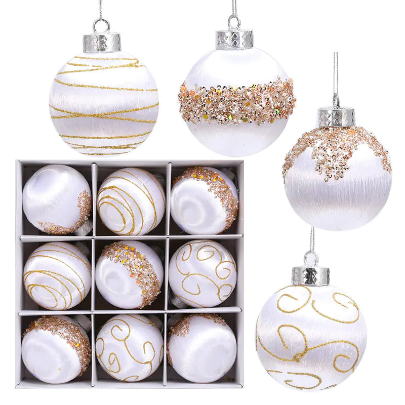 Holiday Charm 8cm Foam Ornaments (9pcs)