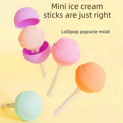 Silicone Lollipop Ice Cream Maker ( 8pcs )