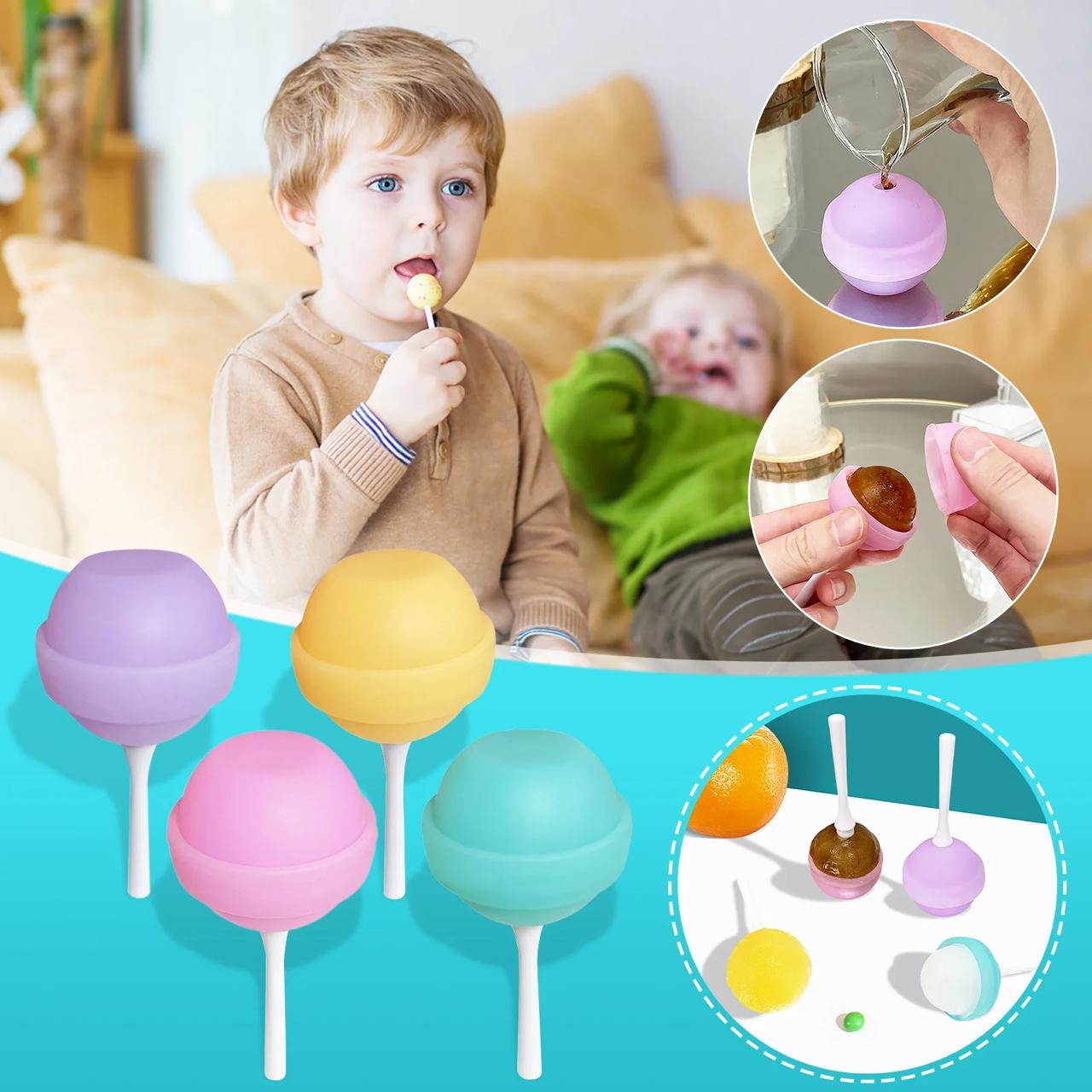 Silicone Lollipop Ice Cream Maker ( 8pcs )