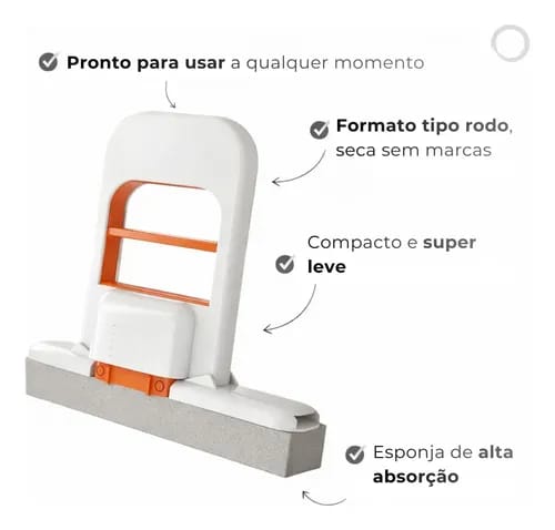 Mini Foldable Desktop Mop with Super Absorbent Sponge Head