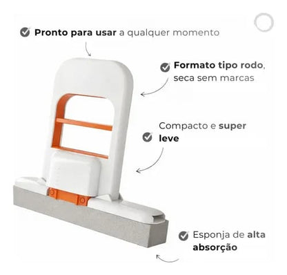 Mini Foldable Desktop Mop with Super Absorbent Sponge Head