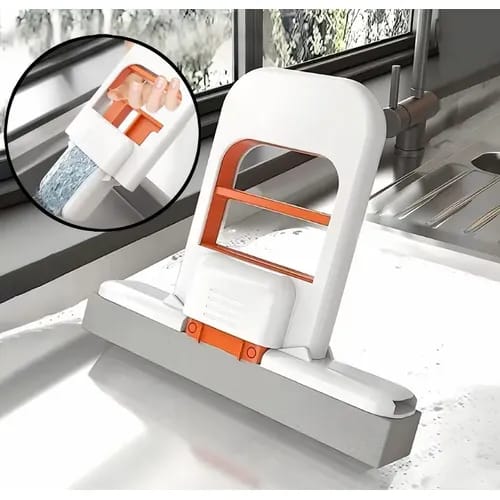 Mini Foldable Desktop Mop with Super Absorbent Sponge Head