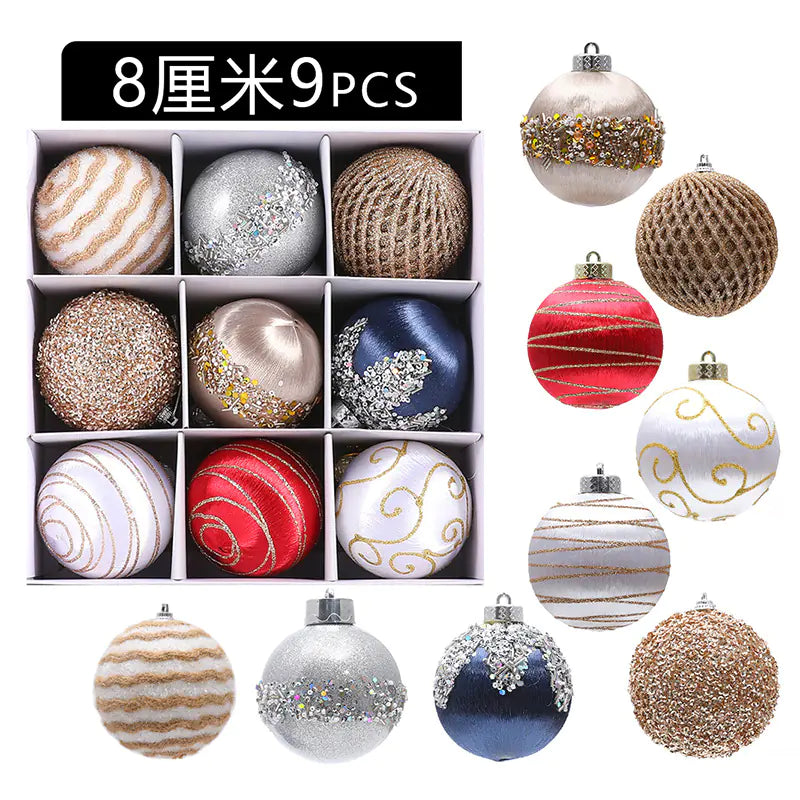 Holiday Charm 8cm Foam Ornaments (9pcs)