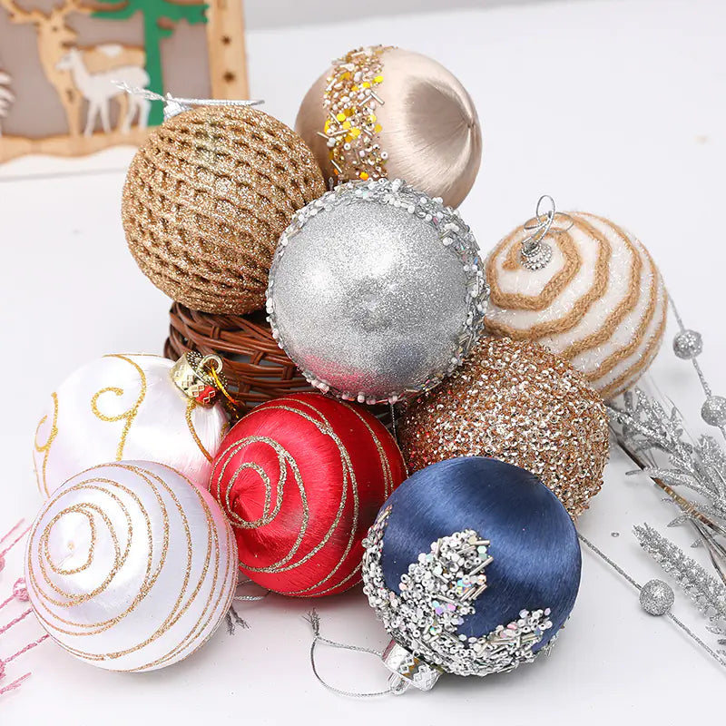 Holiday Charm 8cm Foam Ornaments (9pcs)