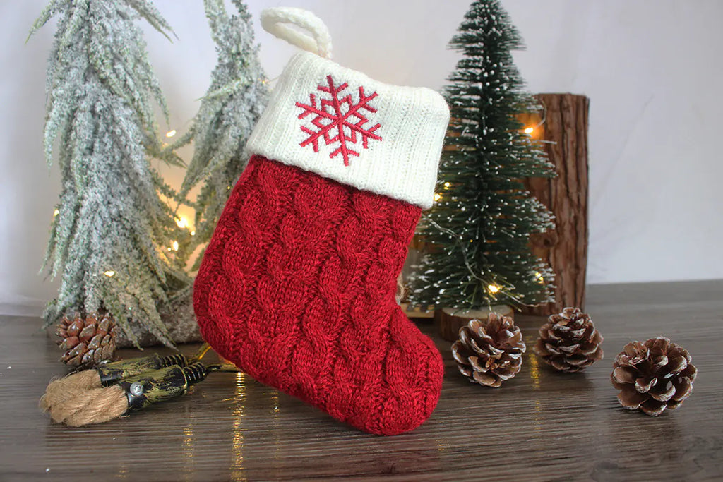 Festive Alphabet Knit Socks